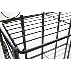 Romantisk hopfällbar hylla i pulverlackerat järn för hemmet