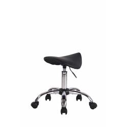 Ergonomisk sadelpall med hjul för klinik och salong