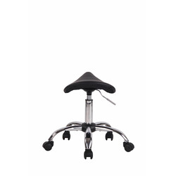 Ergonomisk sadelpall med hjul för klinik och salong