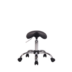 Ergonomisk sadelpall med hjul för klinik och salong