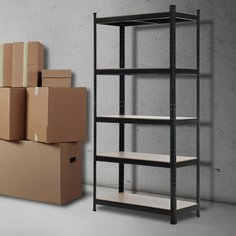 Robust lagerhylla i metall för tung förvaring 180x90 cm