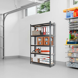 Robust lagerhylla i metall för tung förvaring 180x90 cm
