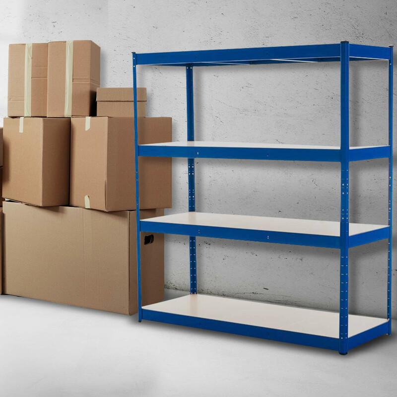 Robust lagerhylla i metall för tung förvaring 180x160 cm
