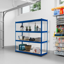 Robust lagerhylla i metall för tung förvaring 180x160 cm