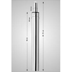 Stapelbar metallbistrostol med högt ryggstöd och hållbar design