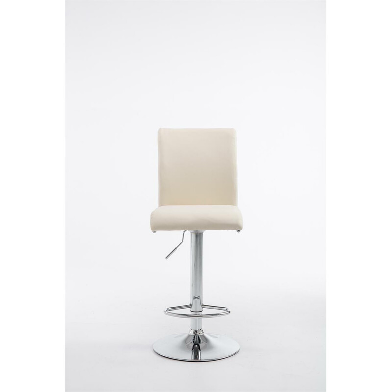 Eleganta justerbara barstolar i konstläder med fotstöd