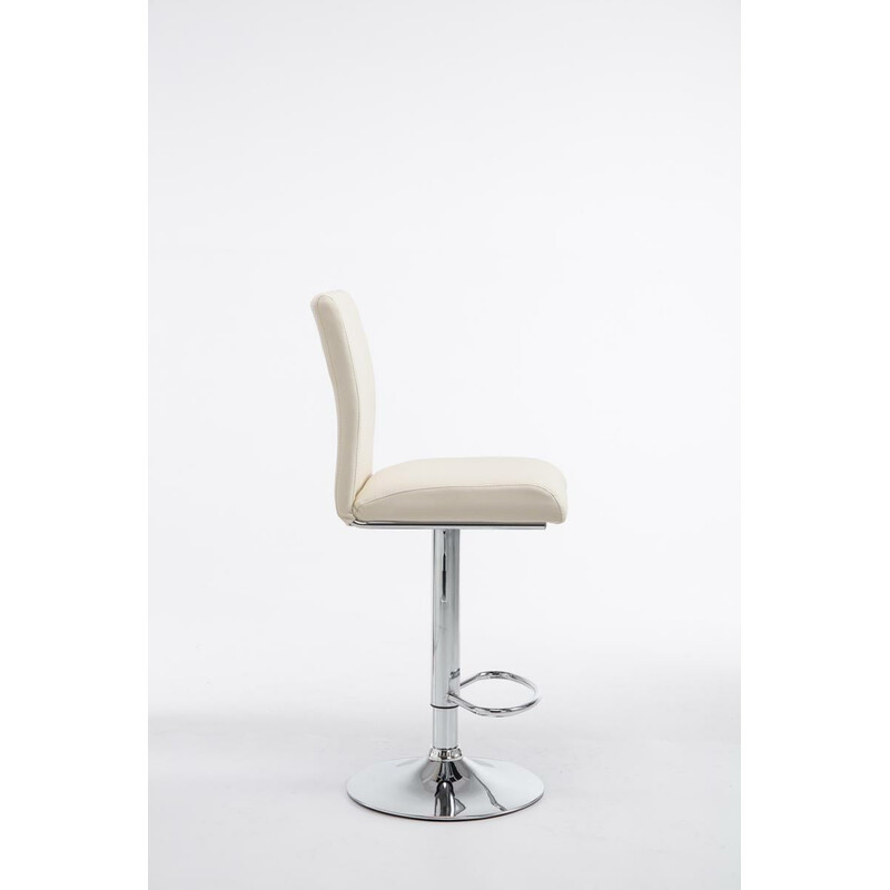 Eleganta justerbara barstolar i konstläder med fotstöd