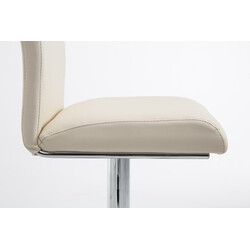 Eleganta justerbara barstolar i konstläder med fotstöd