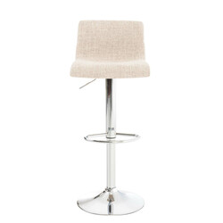 Elegant justerbar barstol med ergonomisk design och polyesterklädsel