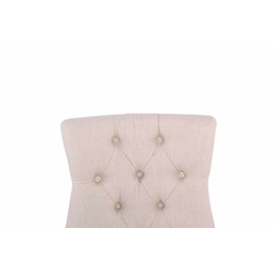 Elegant matstol med quiltad sits och träben