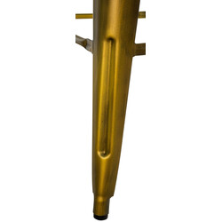 Stabil retro barstol i metall med ryggstöd