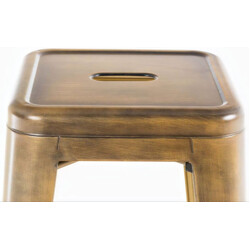 Industriella stapelbara barstolar i metall med fotstöd