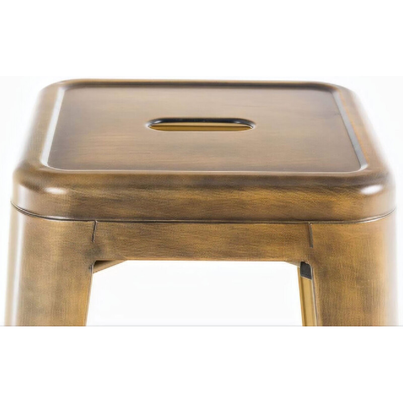 Industriella stapelbara barstolar i metall med fotstöd