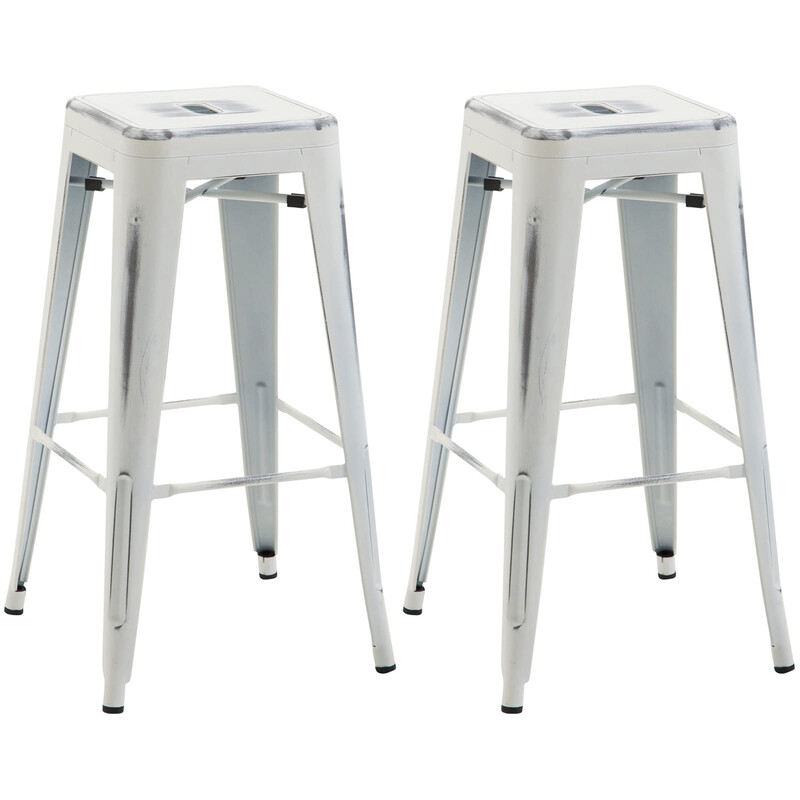 Industriella stapelbara barstolar i pulverlackerad metall