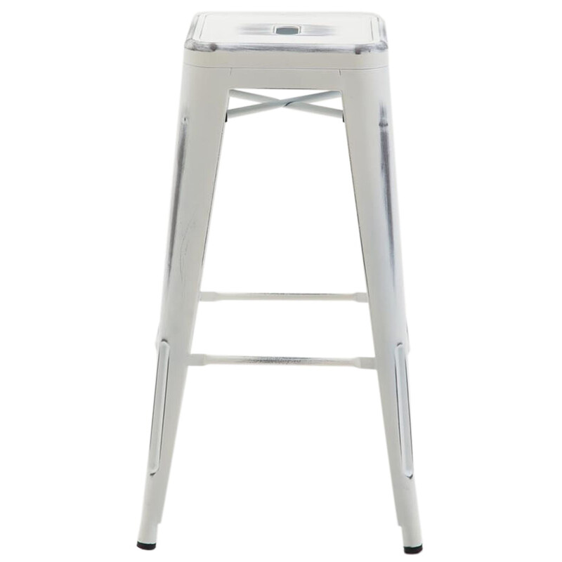 Industriella stapelbara barstolar i pulverlackerad metall