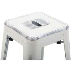 Industriella stapelbara barstolar i pulverlackerad metall