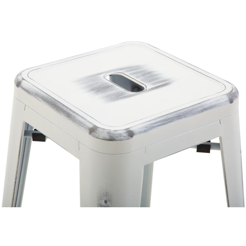 Industriella stapelbara barstolar i pulverlackerad metall