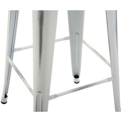 Industriella stapelbara barstolar i pulverlackerad metall