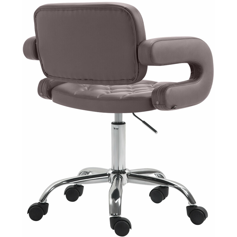 Dublin arbetsstol i quiltat konstläder med justerbar sitthöjd