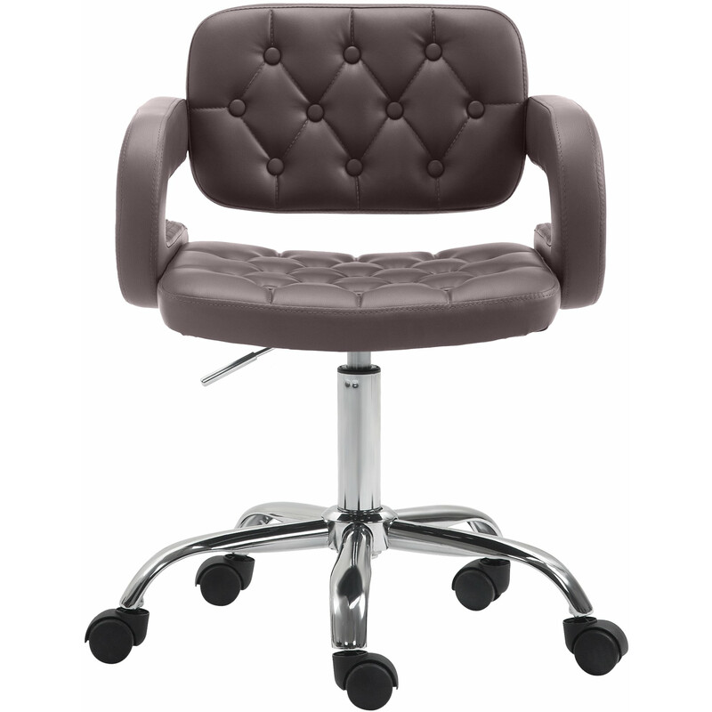 Dublin arbetsstol i quiltat konstläder med justerbar sitthöjd