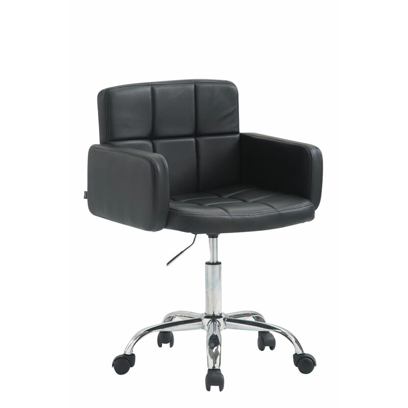 Elegant kontorsstol i konstläder med höjdjustering