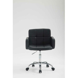 Elegant kontorsstol i konstläder med höjdjustering