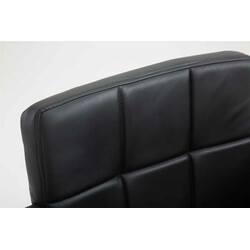 Elegant kontorsstol i konstläder med höjdjustering