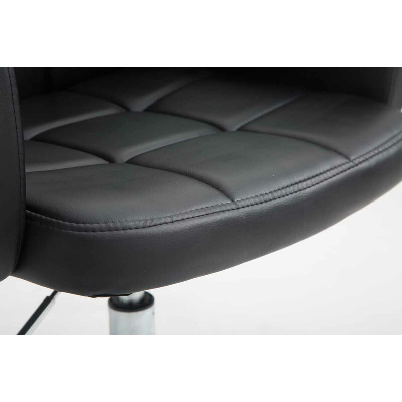 Elegant kontorsstol i konstläder med höjdjustering