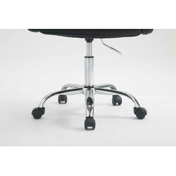 Elegant kontorsstol i konstläder med höjdjustering