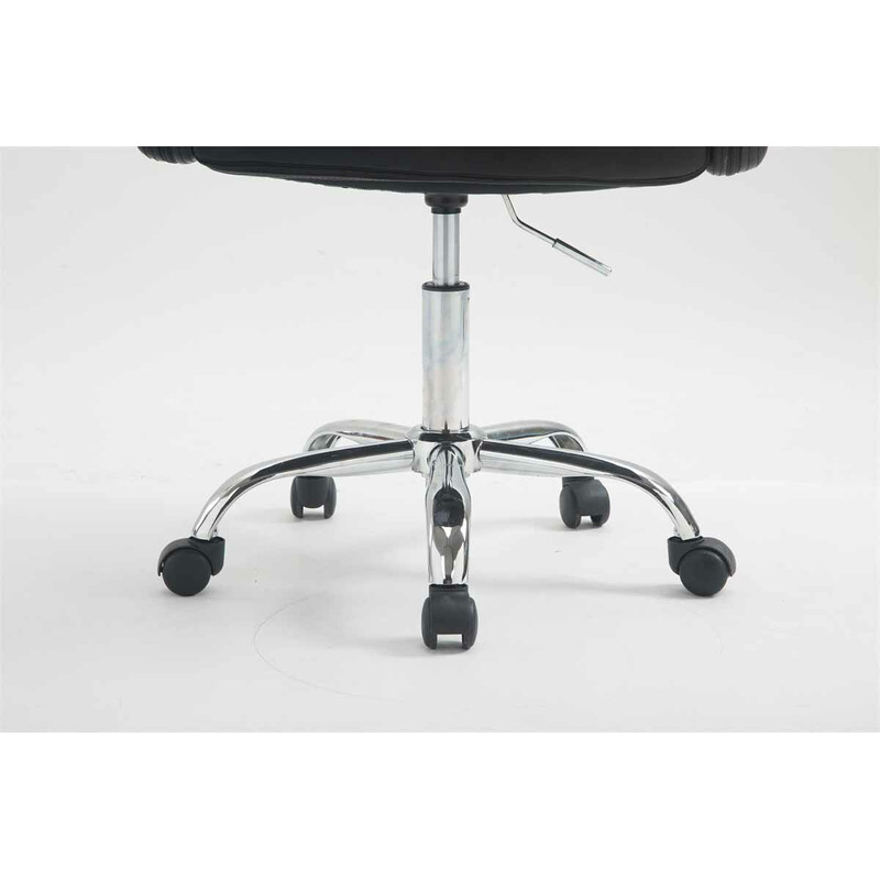 Elegant kontorsstol i konstläder med höjdjustering