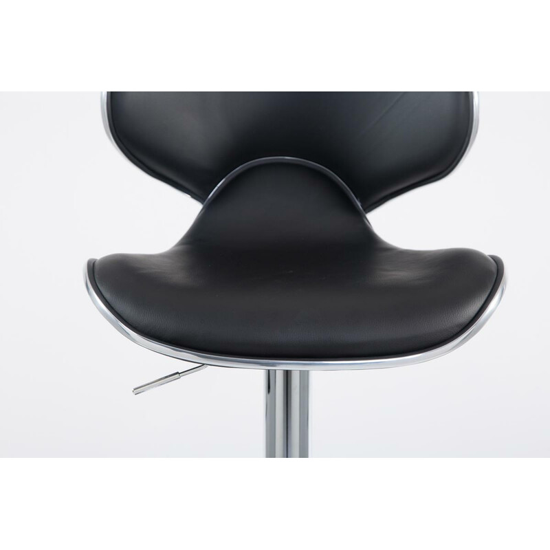 Bekväm barstol i konstläder med justerbar höjd