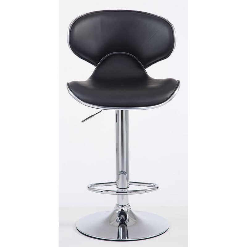 Bekväm barstol i konstläder med justerbar höjd