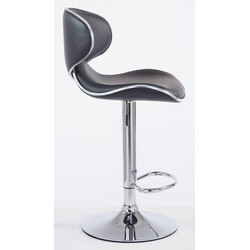 Bekväm barstol i konstläder med justerbar höjd