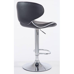 Bekväm barstol i konstläder med justerbar höjd