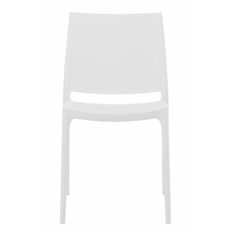 Modern stapelbar stol för inomhus- och utomhusbruk
