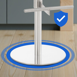 Elegant och modern höjdjusterbar barstol med fotstöd