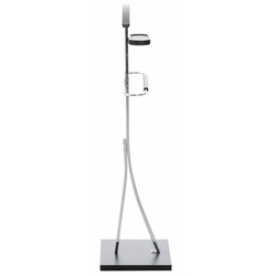 Unisex klädställning i krommetall med träfärger för hemmet