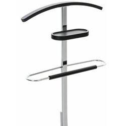 Unisex klädställning i krommetall med träfärger för hemmet