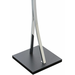 Unisex klädställning i krommetall med träfärger för hemmet