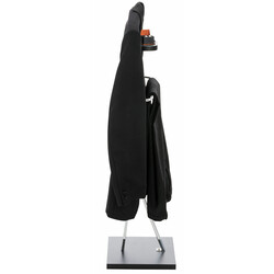 Unisex klädställning i krommetall med träfärger för hemmet