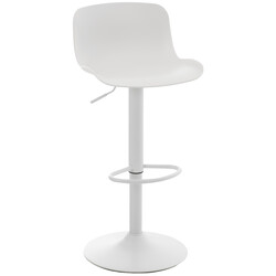 Höjdjusterbar barstol med ergonomiskt ryggstöd och fotstöd