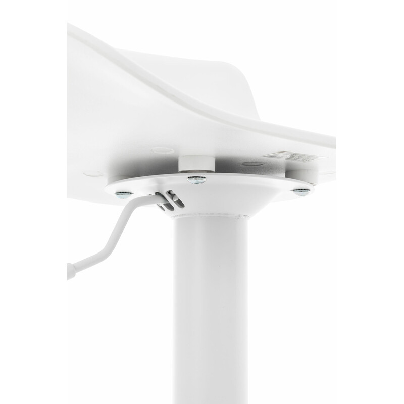 Höjdjusterbar barstol med 360 graders rotation och metallbas