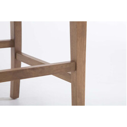 Elegant barstol med kopparnitar och hög ryggstöd