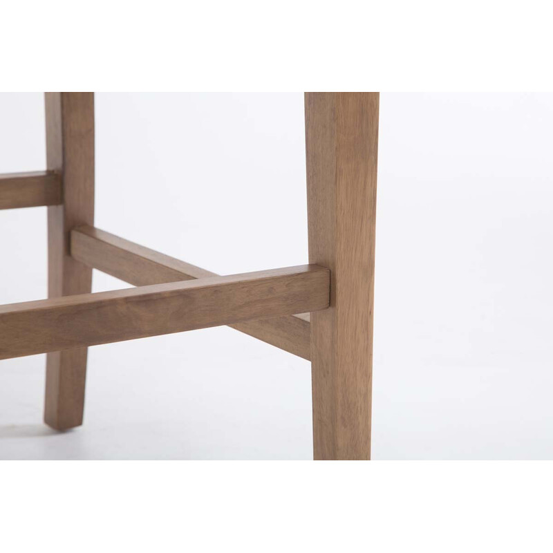 Elegant barstol med kopparnitar och hög ryggstöd