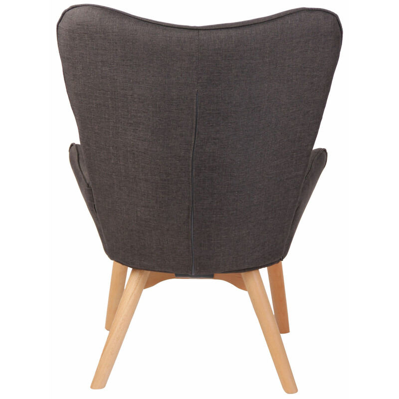 Bekväm chesterfield fåtölj med klassisk design och bokträben