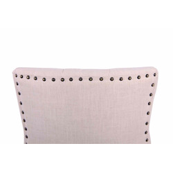 Elegant matstol med quiltad sits och träben