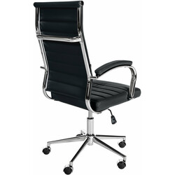 Ergonomisk kontorsstol i äkta läder med justerbar funktion