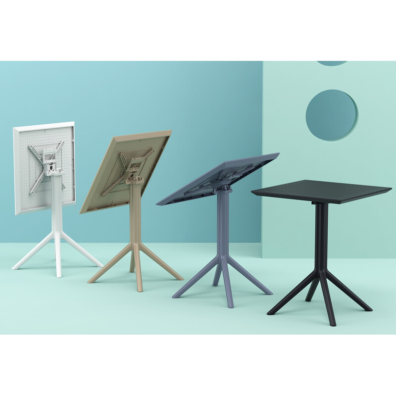 Hopfällbart väderbeständigt bord för inom- och utomhusbruk