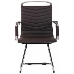 Modern bekväm besöksstol i konstläder eller äkta läder