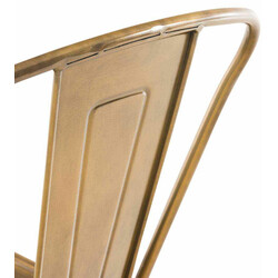 Stabila barstolar i metall med bekvämt fotstöd